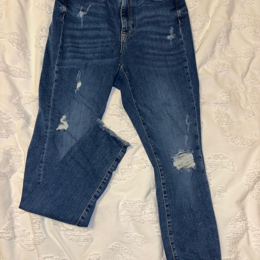 H&M Dark Blue Curvy Fit Super Skinny Jeans